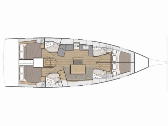 Despoina Dufour 460 Grand Large біля причалу Athens / Alimos Marina