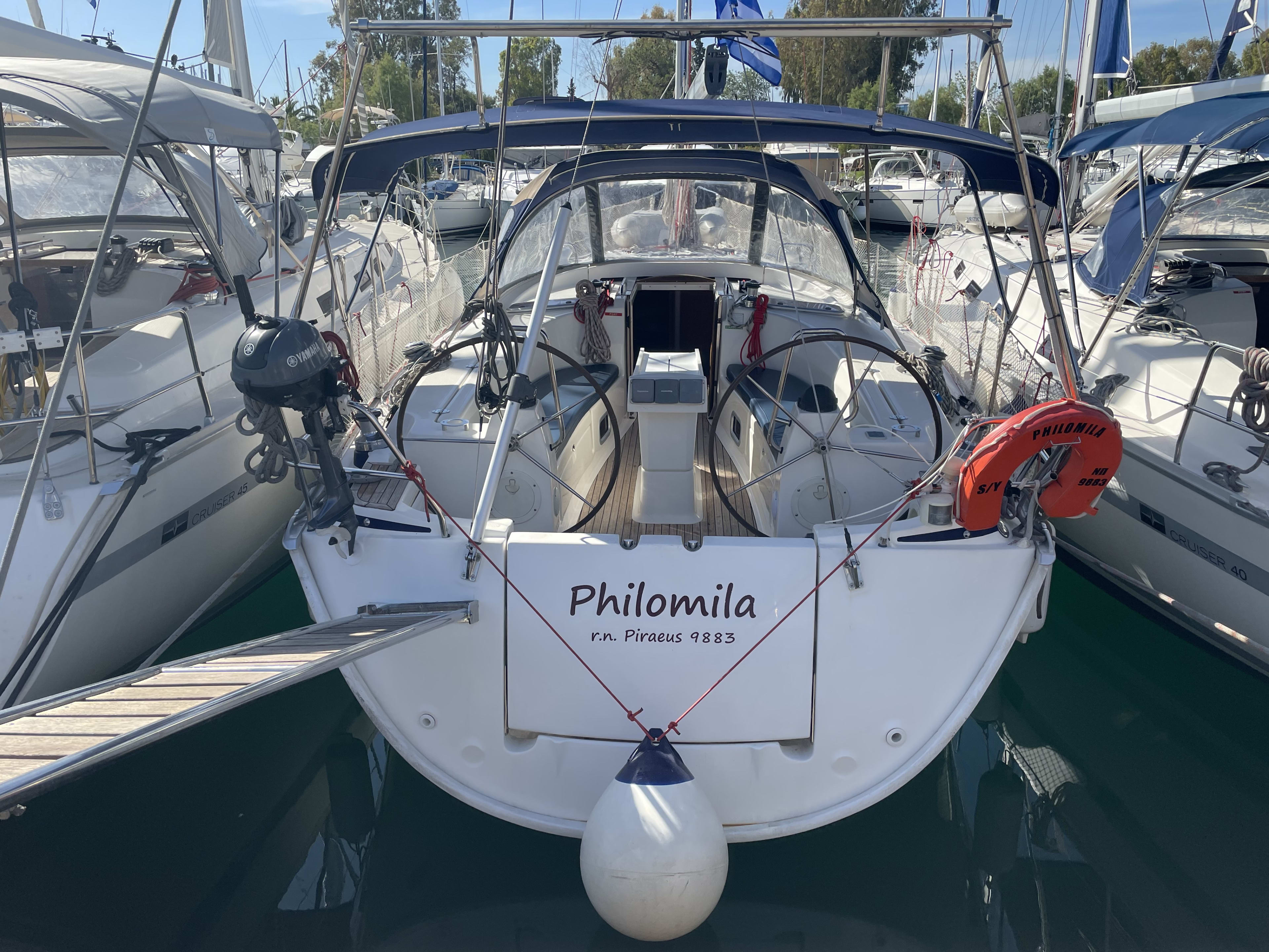 S/Y Philomila Bavaria 40 Cruiser moored at Preveza Main Port