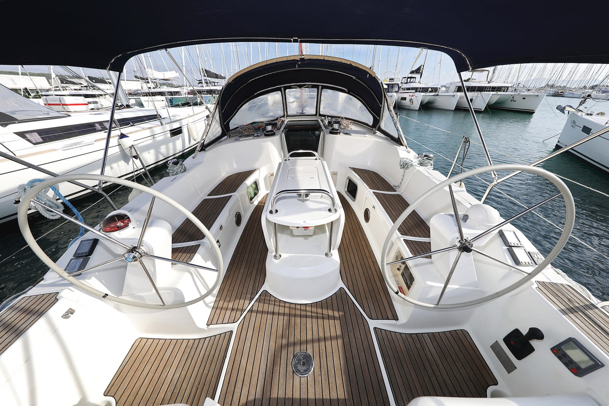 LEJLA Sun Odyssey 45 moored at Sukošan / D-Marin Dalmacija Marina