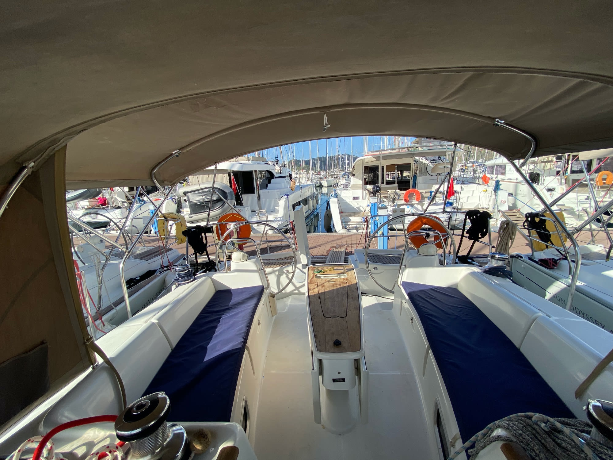 Bliss Oceanis 43 moored at Fethiye / Ece Marina