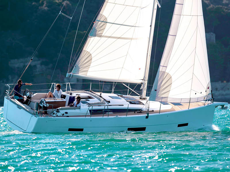 Barone Dufour 390 Grand Large vor Anker in Šibenik / D-Marin Marina Mandalina