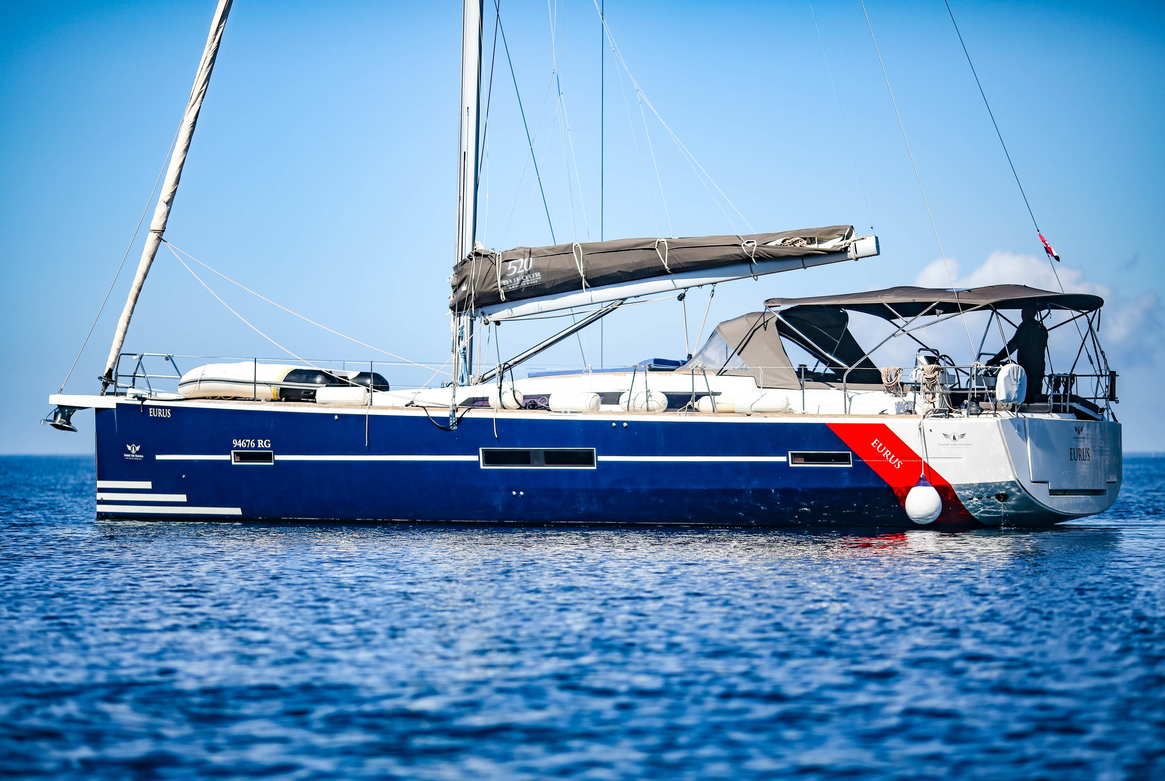 EURUS Dufour 520 Grand Large біля причалу Primošten / Marina Kremik