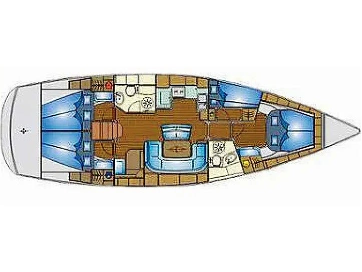 LILA Bavaria 46 Cruiser біля причалу Zakynthos / Zante