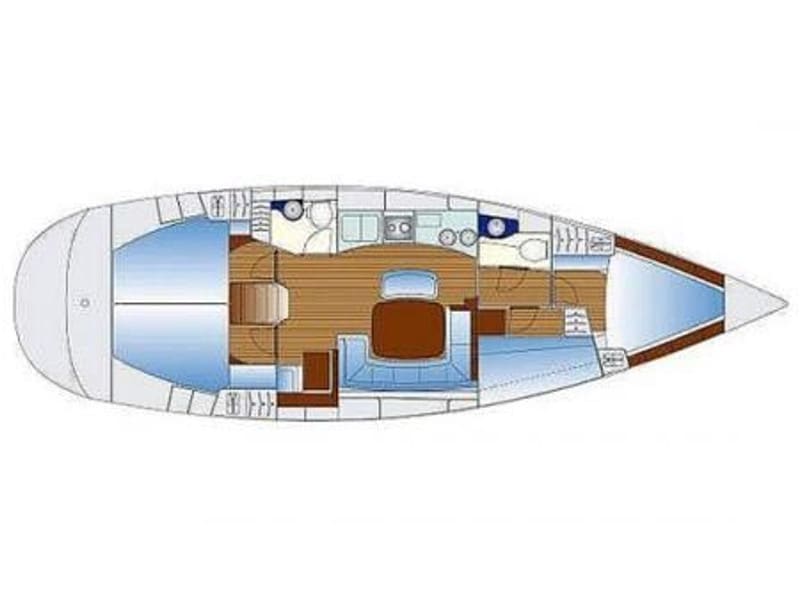 Hellenic Sky Bavaria 44 vor Anker in Rhodes New Marina