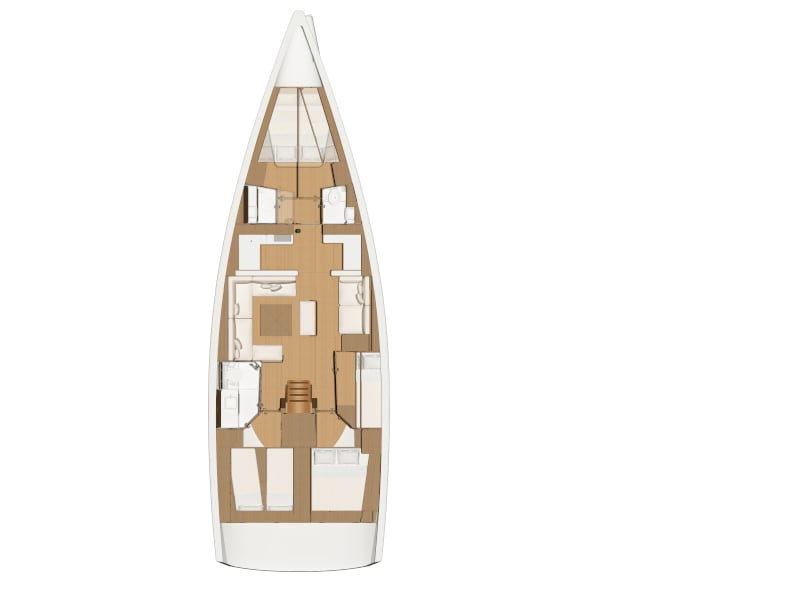 Captain Redbeard Dufour 520 Grand Large біля причалу Kalkara Marina