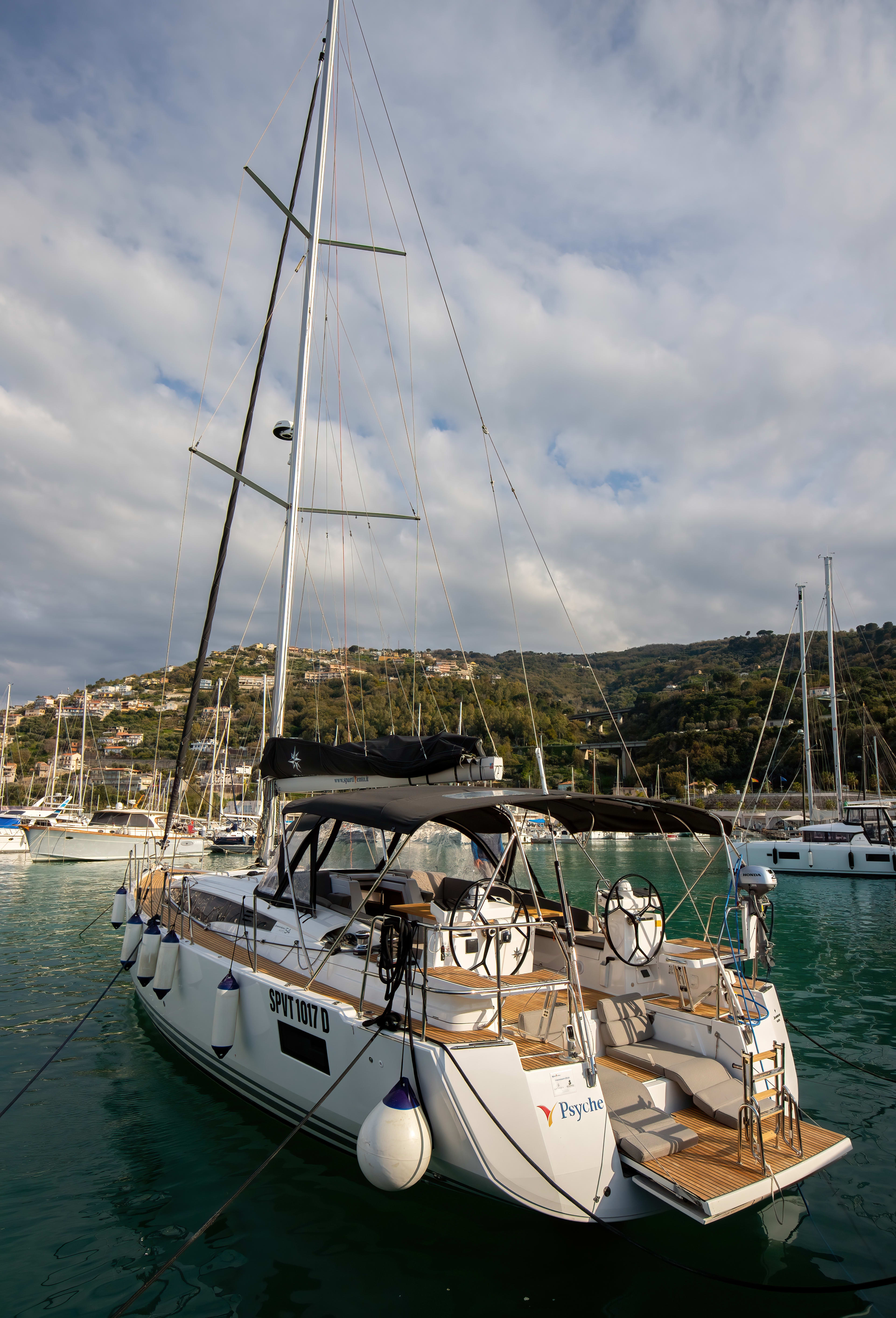 Psyche - Premium line Jeanneau 54 moored at Furnari / Marina Portorosa