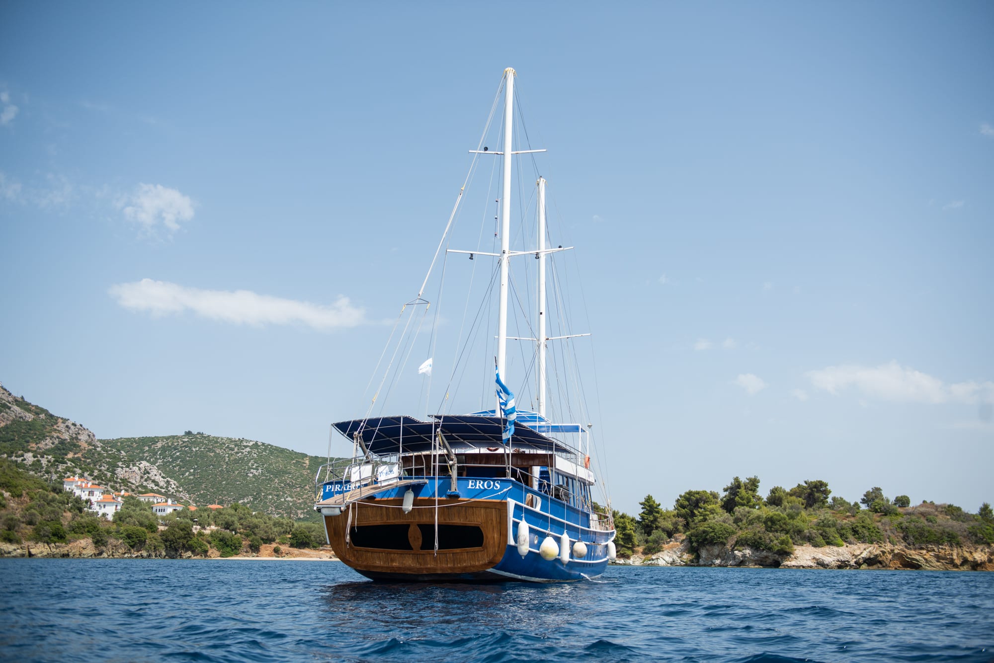 Eros Gulet vor Anker in Zakynthos / Zante