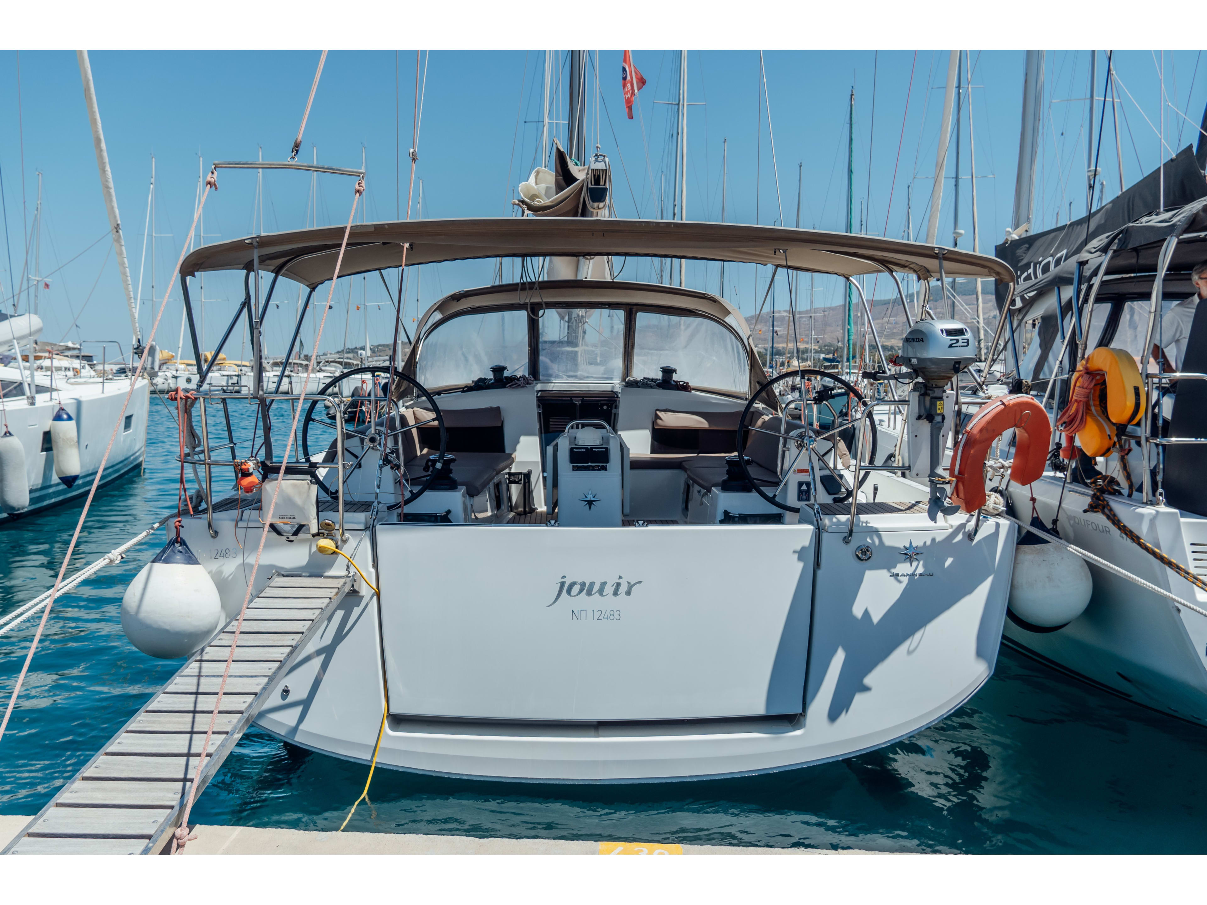 JOUIR Sun Odyssey 490 moored at Marina Kos