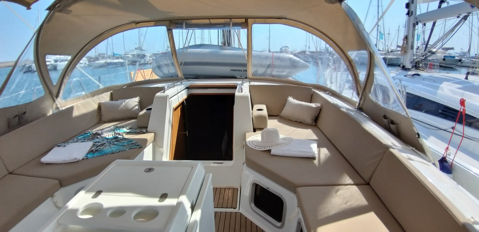 MAGIC ANGEL Jeanneau 54 moored at Rhodes New Marina