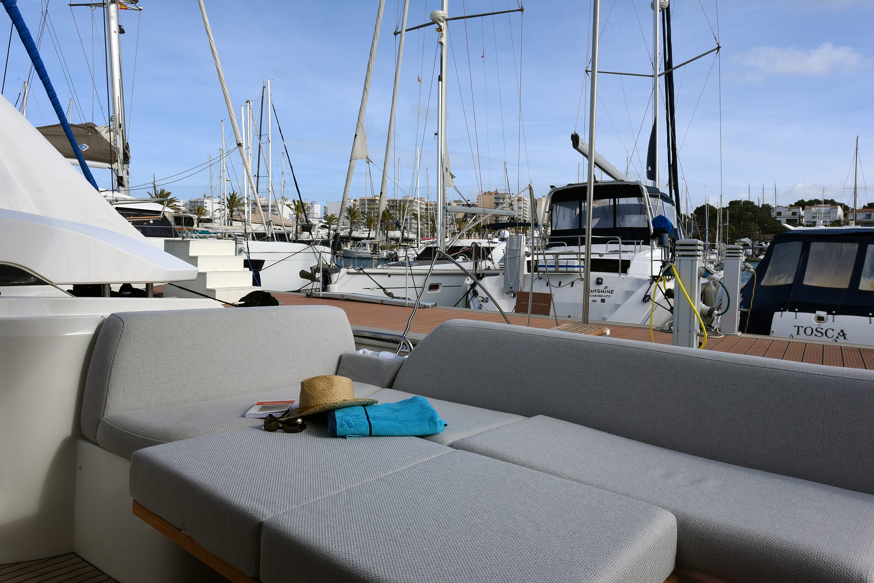 My Love II Prestige 42 Fly moored at El Arenal / Club Nàutic S`Arenal