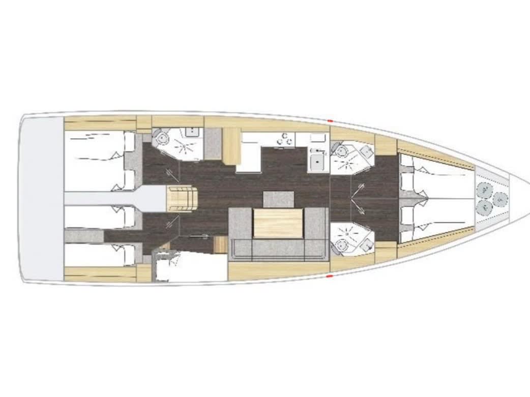 Tulipa Bavaria C46 біля причалу Marina Zadar