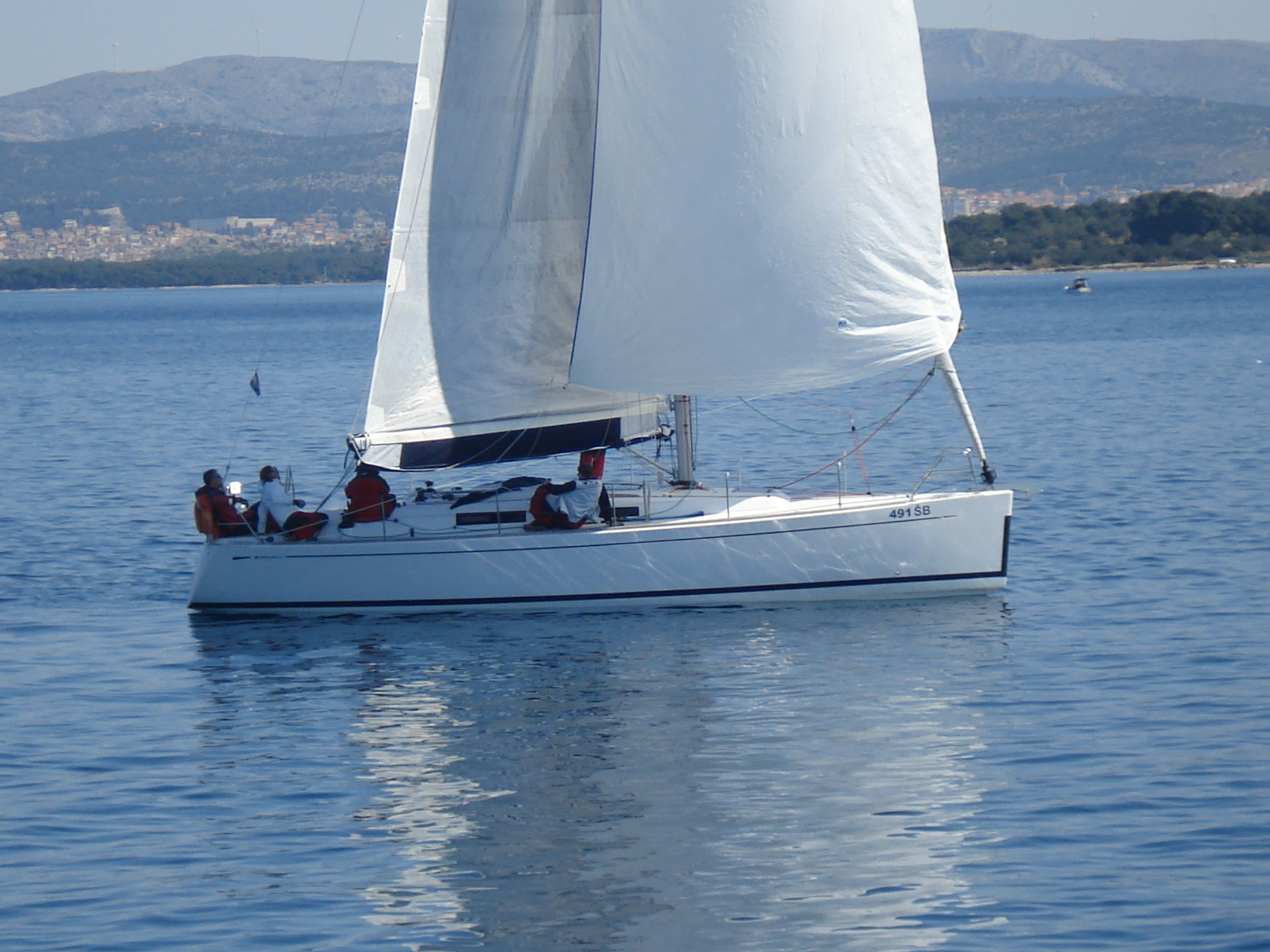 Sportski Vuk Grand Soleil 37 moored at Šibenik / D-Marin Marina Mandalina
