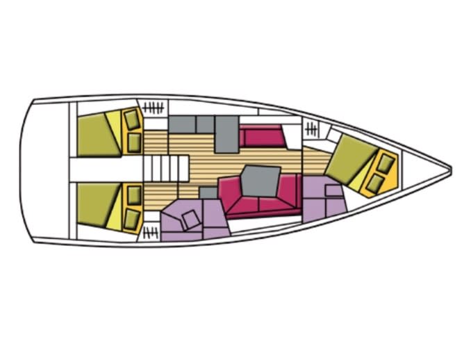 Agena Oceanis 41.1 біля причалу Salerno / Marina d'Arechi