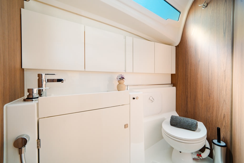 MYRIANA Sun Odyssey 415 moored at Piso Livadi Port