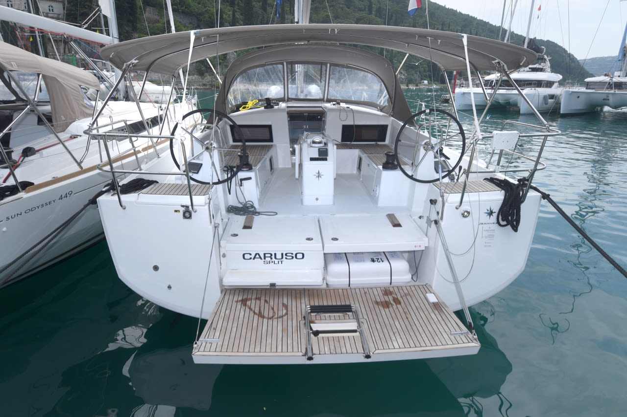 Caruso Sun Odyssey 490 moored at ACI Marina Dubrovnik