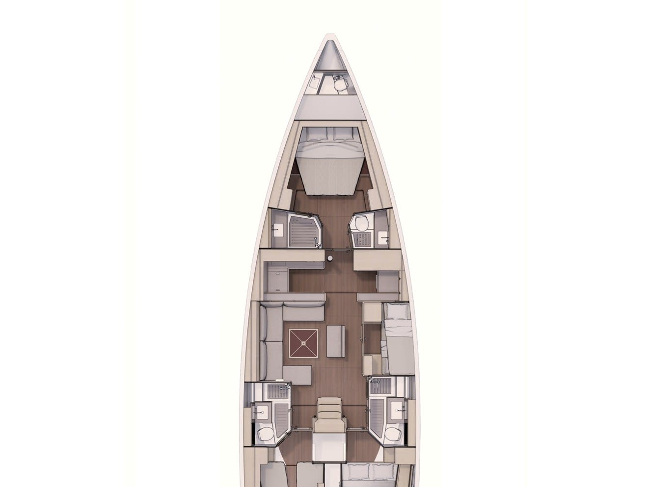 PERSEIDE Dufour 530 amarrado en Capo d'Orlando Marina
