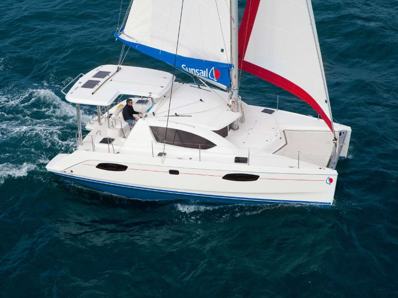 Sunsail 404 Classic Leopard 40 moored at Phuket / Ao Po Grand Marina
