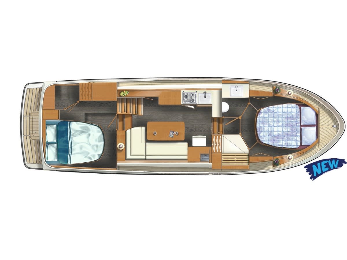 Luna Elise Linssen Grand Sturdy 35.0 AC moored at Kinrooi / Jachthaven De Spaanjerd