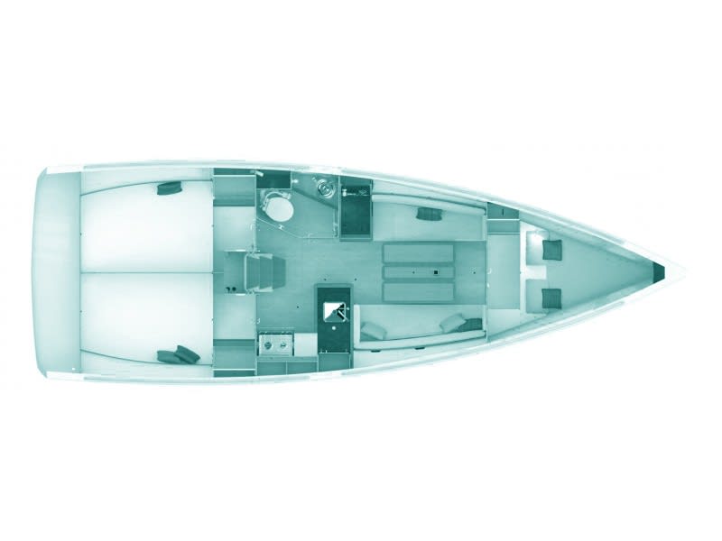 Pelagia Sun Odyssey 419 біля причалу Loutraki Harbour