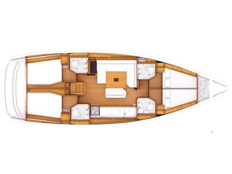 AF-OC40.1 Sun Odyssey 479 біля причалу Lefkada / D-Marin Marina Lefkas