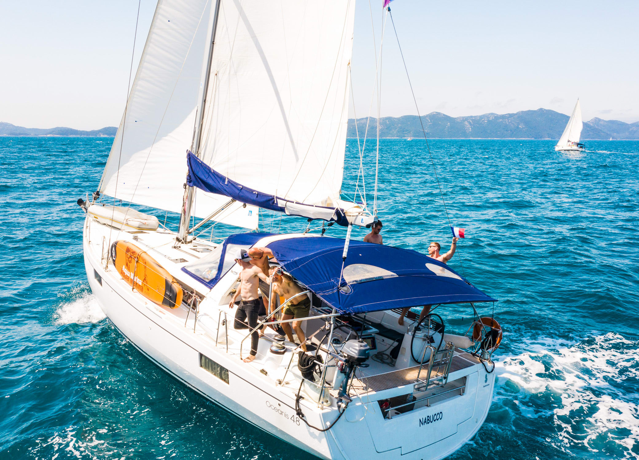 Nabucco: Aft cabin #1 (Cabin Chrter - 2 pax) Fully Crewed, ALL EXPENSES Oceanis 48 moored at Kaštel Gomilica / Marina Kaštela