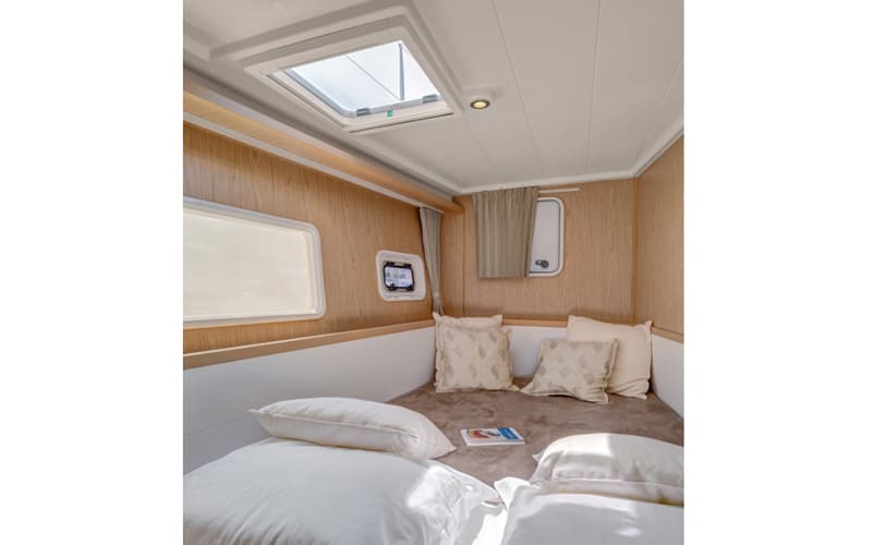 Mare Quiero Lagoon 400 moored at Bodrum Marina