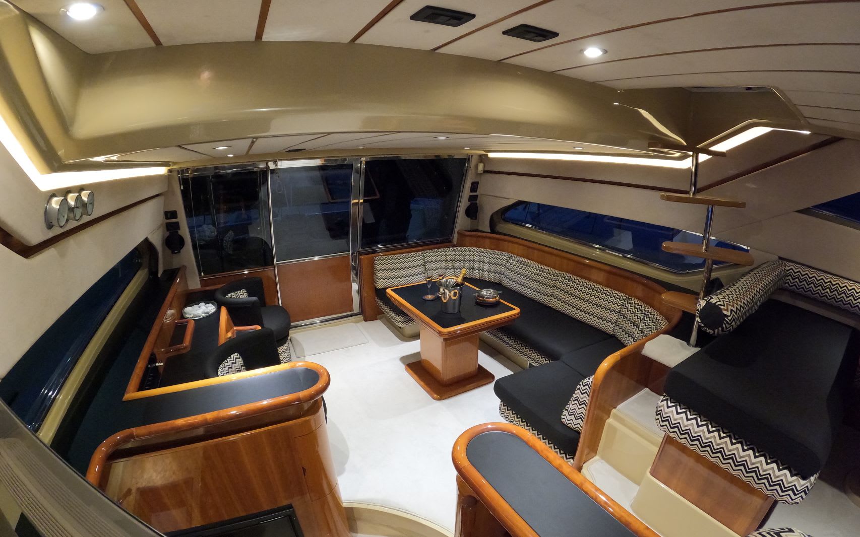 Palmyra Ferretti 57 Fly Anniversary moored at Glyfada - Athens / 4th Marina Glyfada