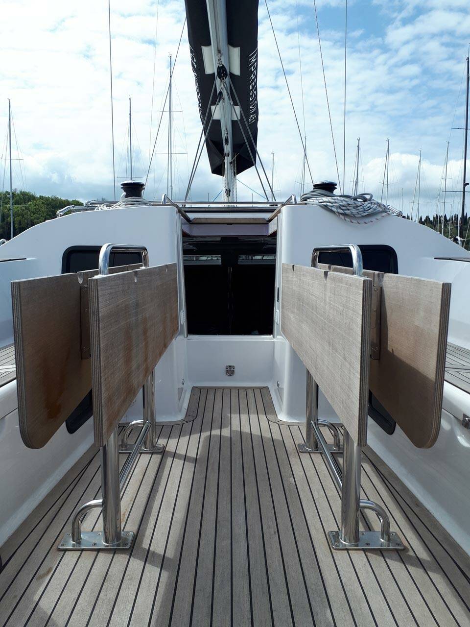 Briganti Elan Impression 45.1 moored at Marina Izola