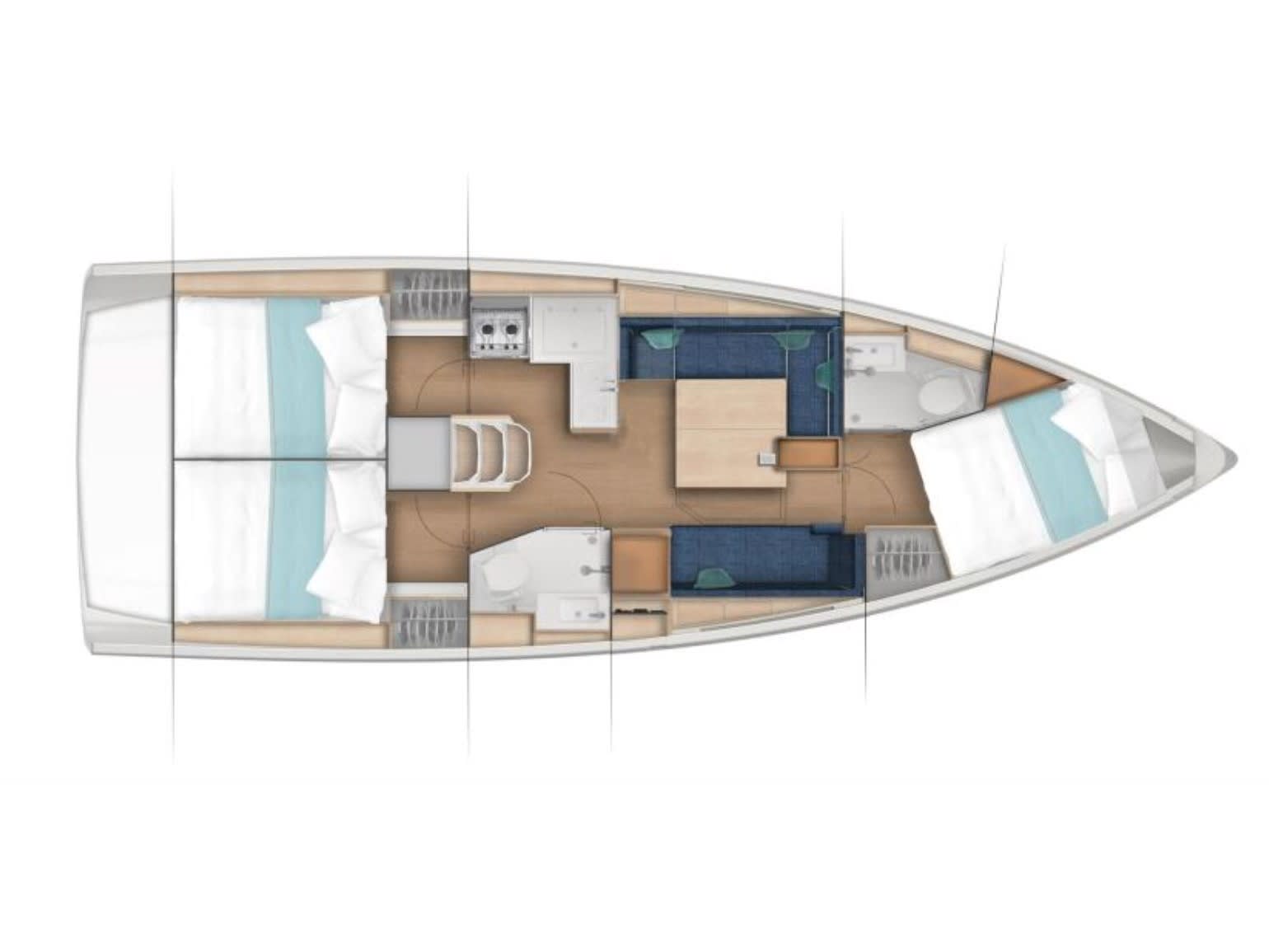 Giulietta e Romeo - Comfort line Sun Odyssey 380 amarrado en Salerno / Marina d'Arechi