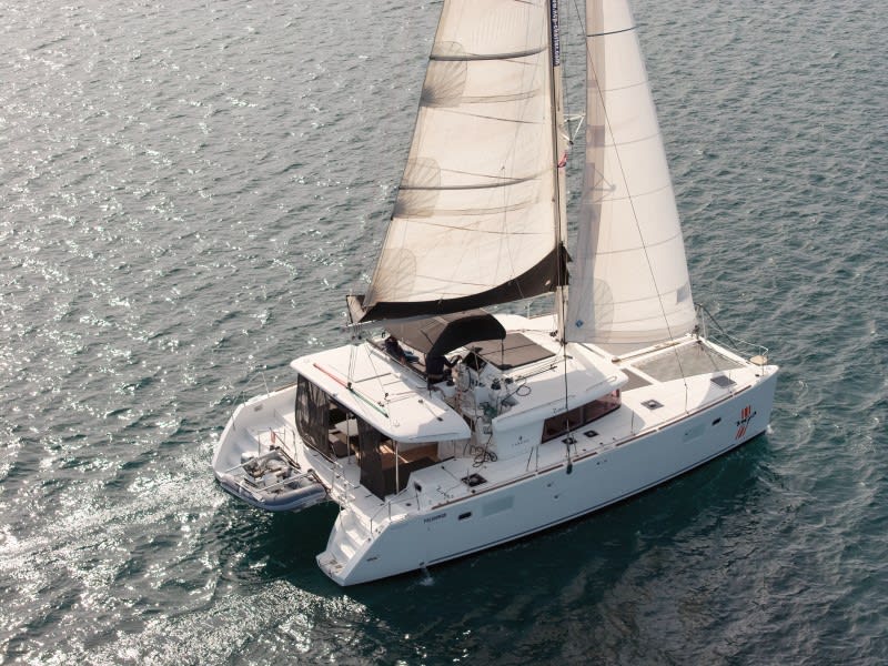 Zuzo 2 Lagoon 450 moored at Šibenik / D-Marin Marina Mandalina