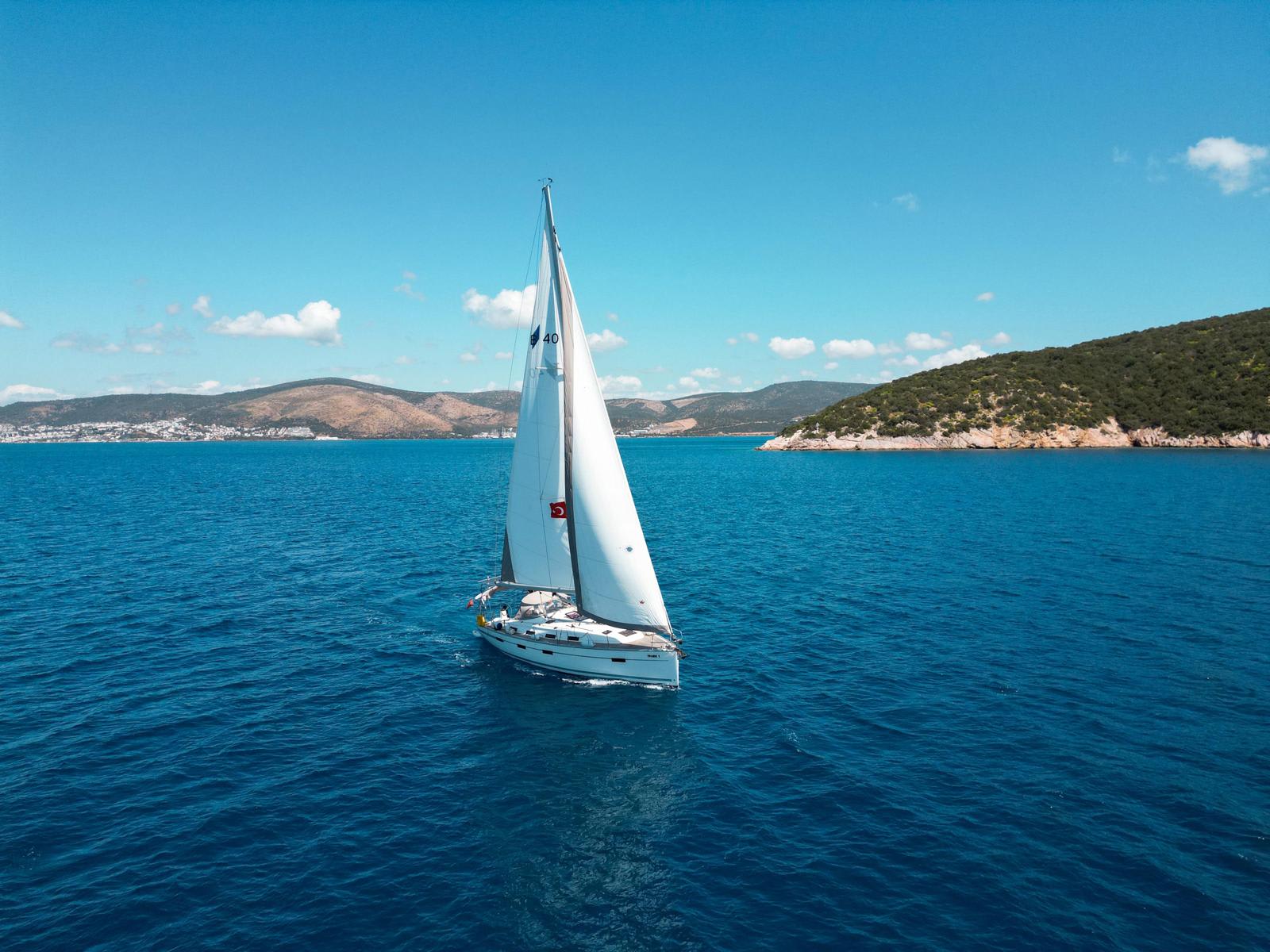 Spark 1 Bavaria Cruiser 40 moored at Bodrum Marina