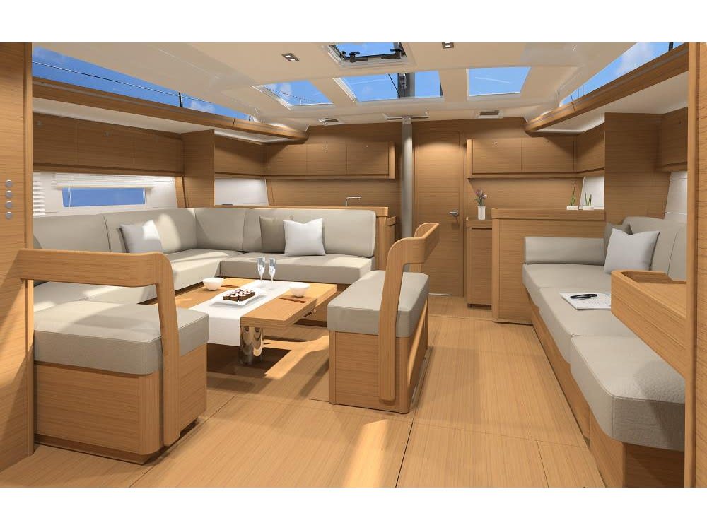 Malu' Dufour 520 Grand Large біля причалу Vibo Marina