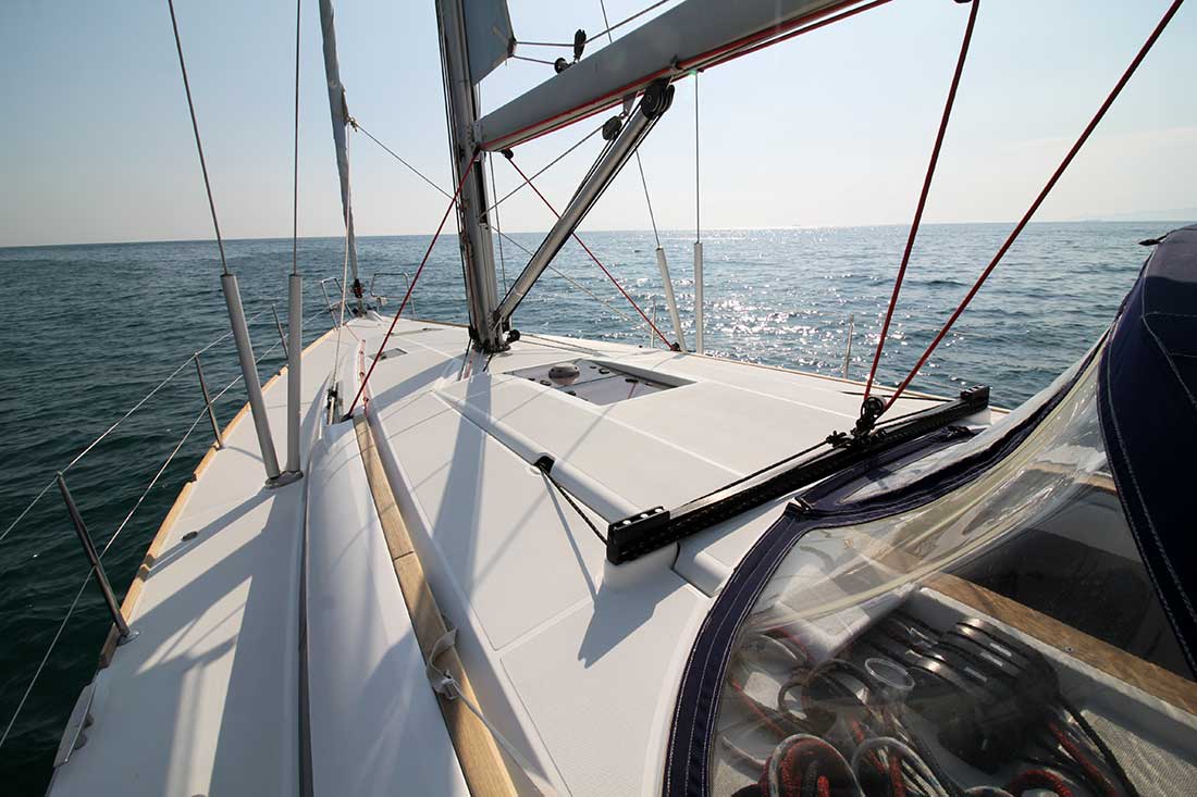 Lucky 7 - Refit 2021 Sun Odyssey 439 moored at Athens / Alimos Marina