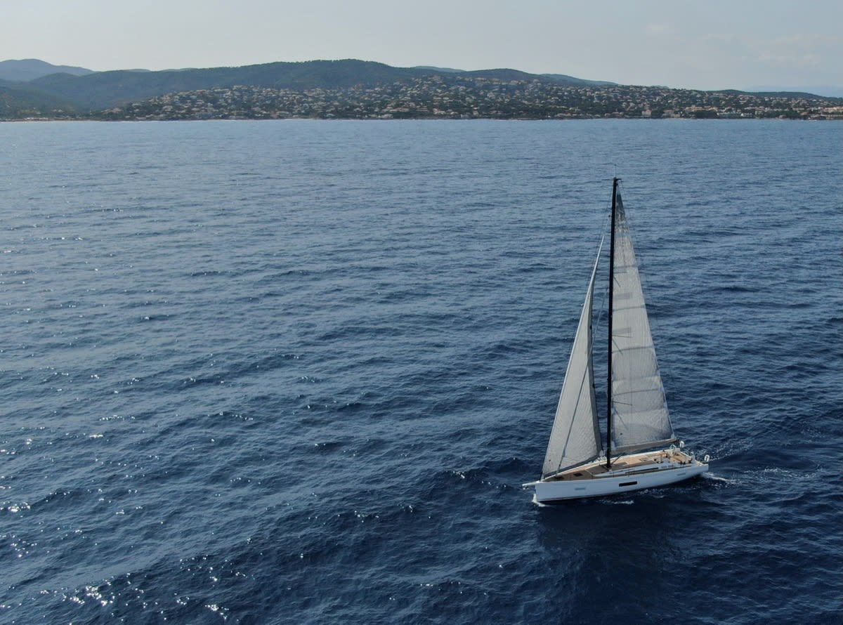 Miss Marie First 53 moored at Portisco / Cala dei Sardi