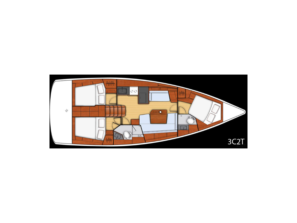 Vittoria Oceanis 41 amarrado en La Spezia / Porto Mirabello