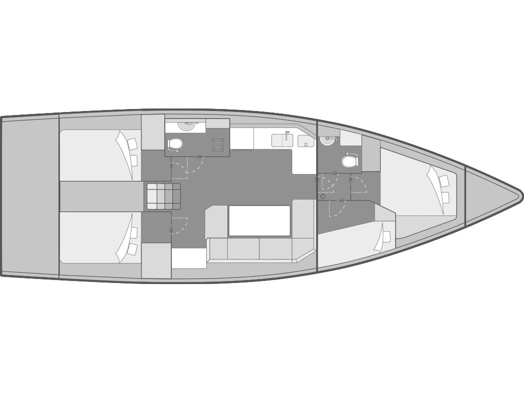 NIKA Elan Impression 45 vor Anker in ACI Marina Split