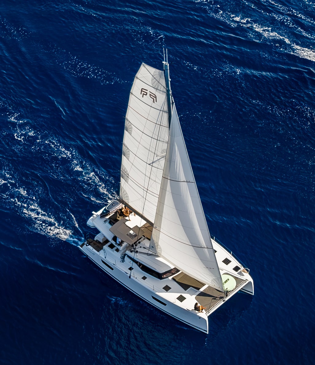 EQUINOX Tanna 47 moored at Lefkada / Port of Lefkas