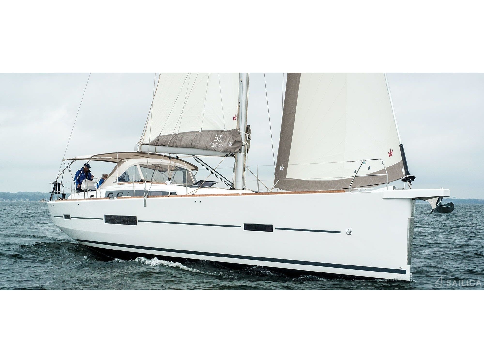 Sunshine Planet Dufour 520 Grand Large біля причалу Marsala Marina