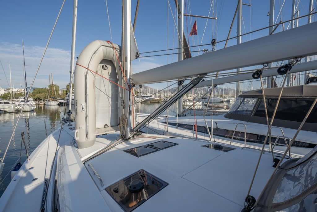Erica Jeanneau 54 moored at Lavrion / Olympic Marina