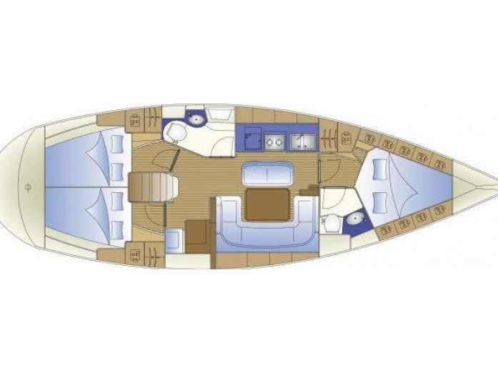 Arloup Bavaria Cruiser 40 moored at Arzon / Port du Crouesty