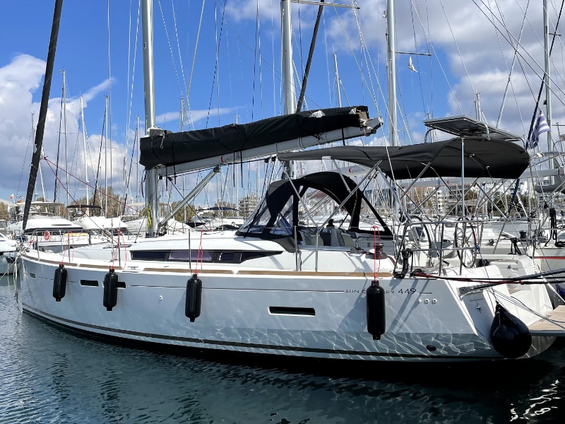 Amelie (Refit 2022) Sun Odyssey 449 moored at D-Marin Marina Gouvia