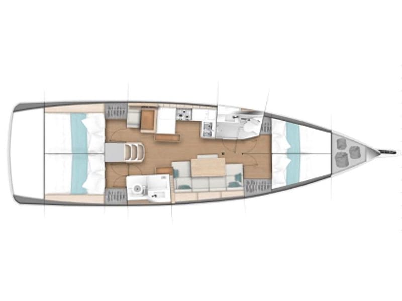 Ecume Sun Odyssey 440 біля причалу Lavrion / Olympic Marina