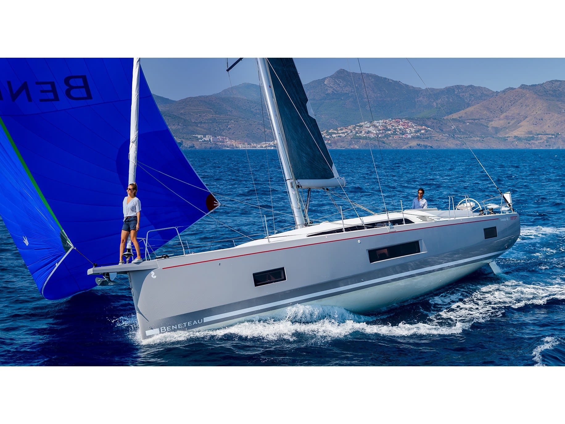 Comfort Oceanis 46.1 moored at Martinique / Le Marin