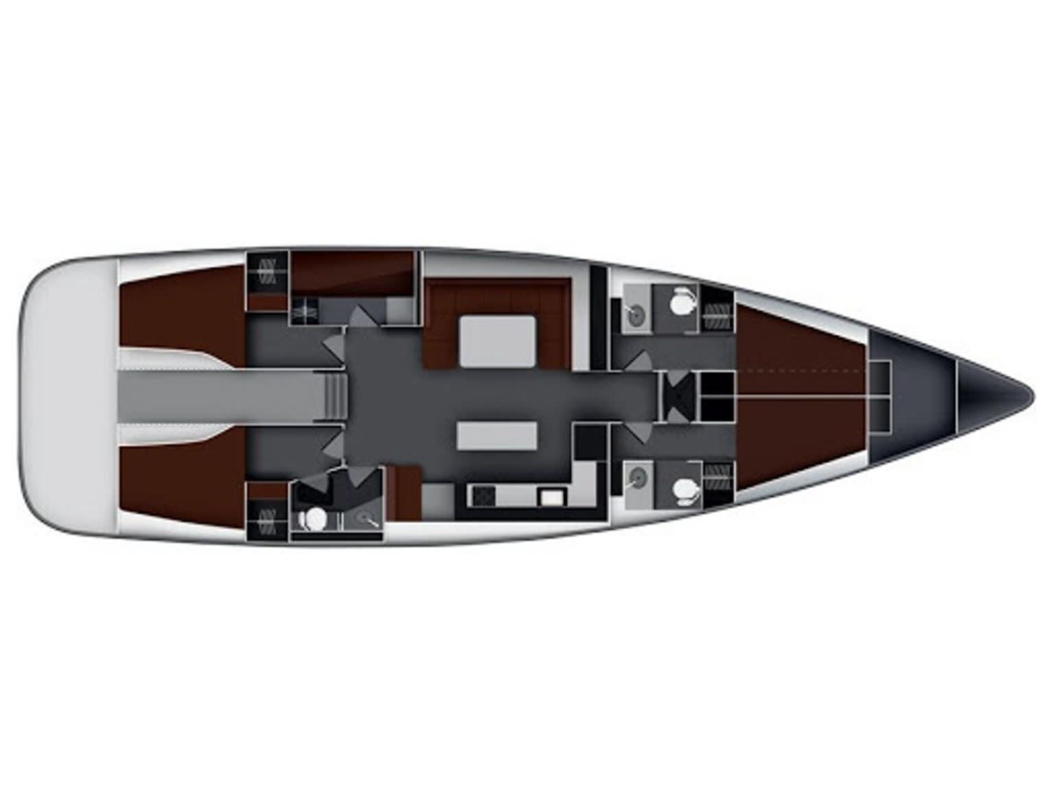 Vega Bavaria 55 Cruiser біля причалу Marina Kos
