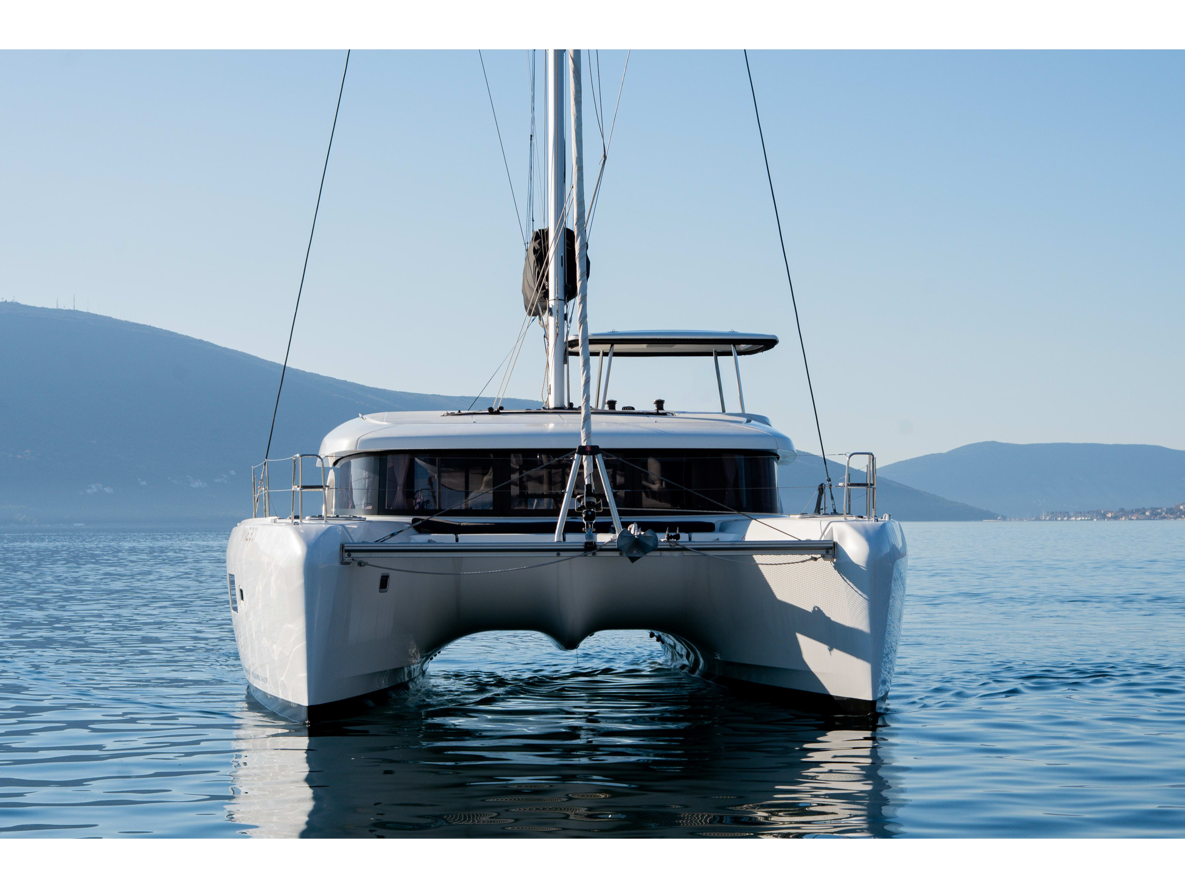 Lyubushka Lagoon 42 moored at Tivat / Porto Montenegro