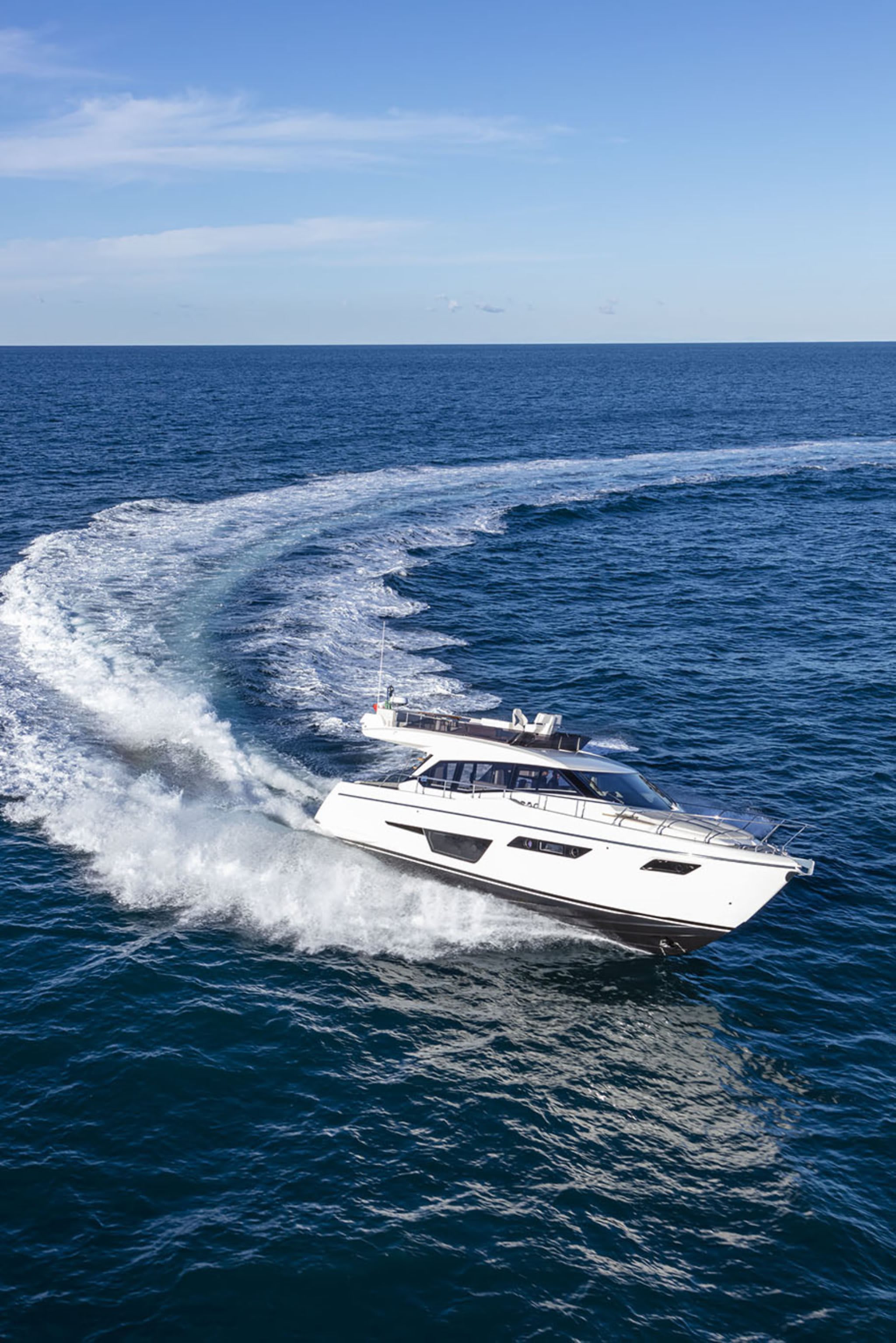 Anna Ferretti 500 moored at Podstrana / Marina Lav