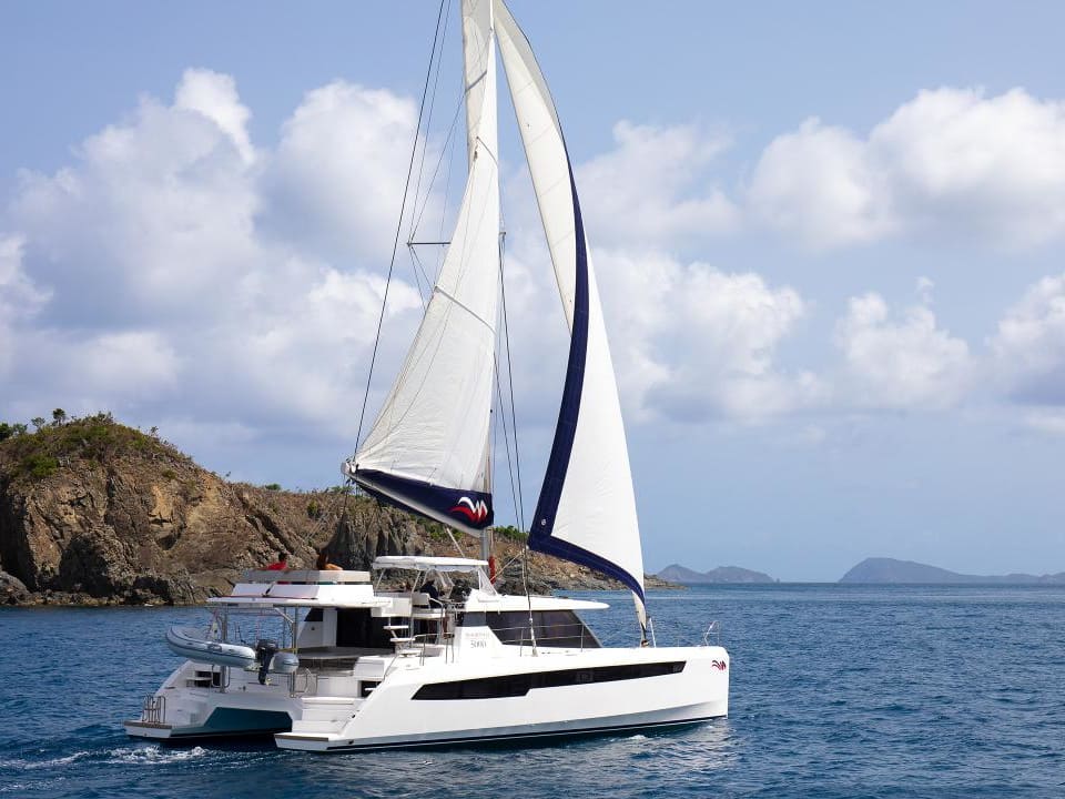 Moorings 5000-4 Club Leopard 50 moored at Castries / Rodney Bay Marina