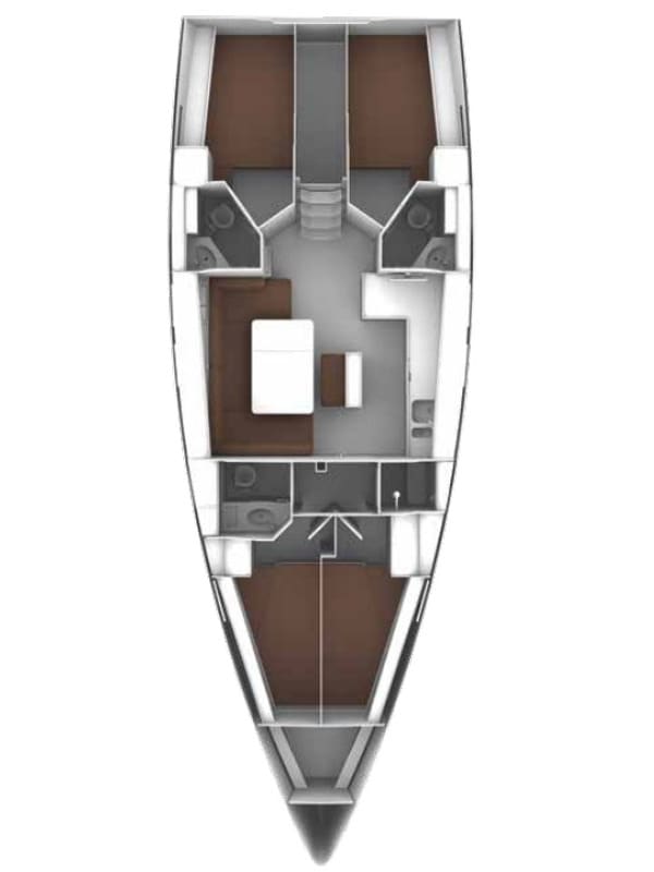 Euphoria (Pax 10) Bavaria Cruiser 46 Style vor Anker in Lefkada / D-Marin Marina Lefkas