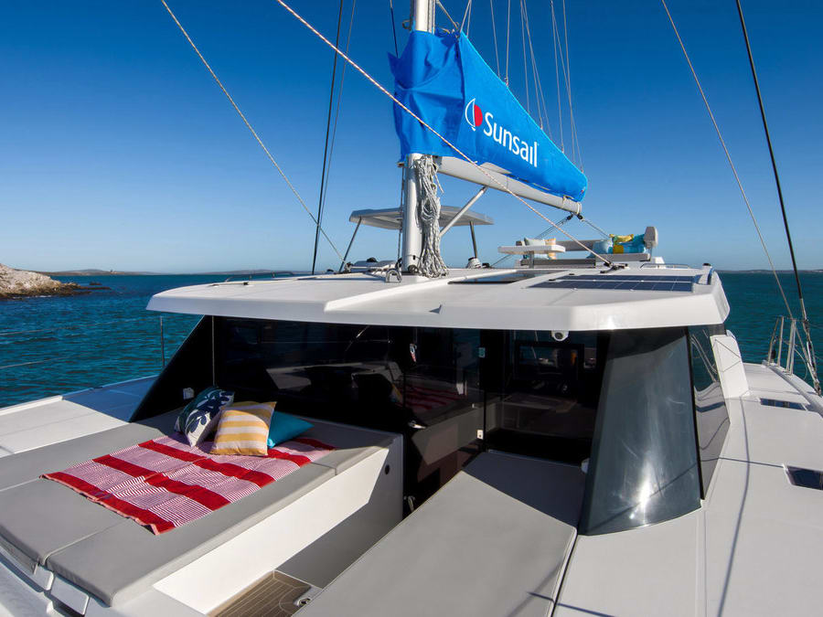 Sunsail 424/4/4 Classic moored at Castries / Rodney Bay Marina