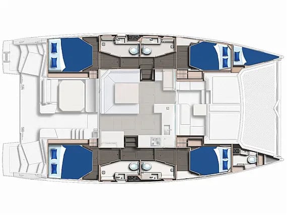 Sunsail 454L Premium Leopard 45 vor Anker in Road Town / Wickhams Cay II Marina